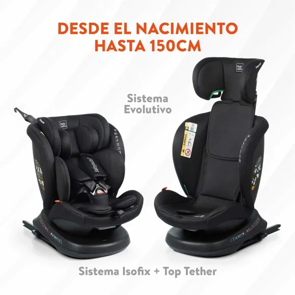 Auton Istuin Babyauto RODIA Harmaa 0 (de 0 a 10 kilos) I (9 - 18 kg) II (15-25 kg) III (22 - 36 kg) Lasten ECE R129/04