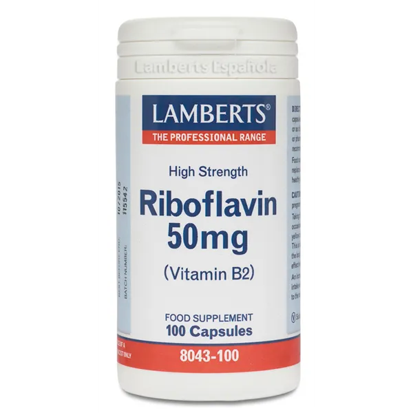 Lamberts Riboflavin 50 Mg 100 Caps