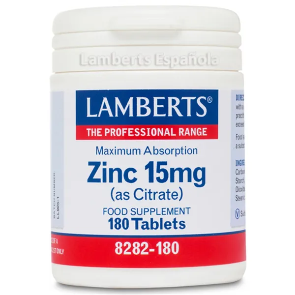 Lamberts Zinc 15 Mg 180 Tabs