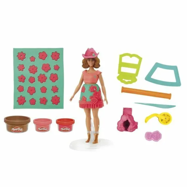 Пластилиновая игра Play-Doh Florals & Fringe Разноцветный