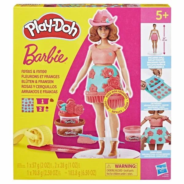 Пластилиновая игра Play-Doh Florals & Fringe Разноцветный