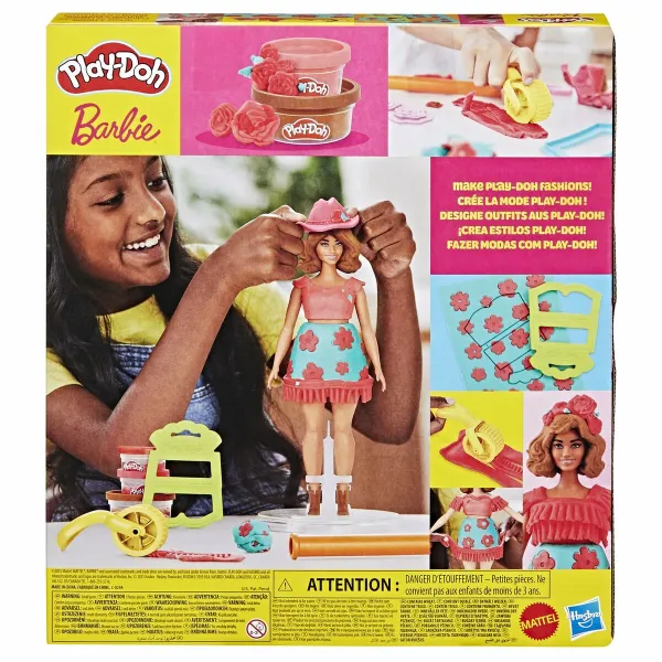 Пластилиновая игра Play-Doh Florals & Fringe Разноцветный
