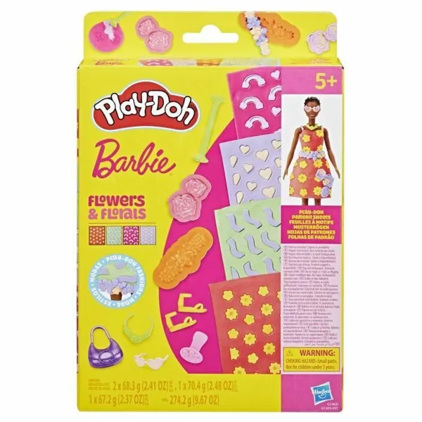 Пластилиновая игра Play-Doh Barbie FLowers & Florals Разноцветный
