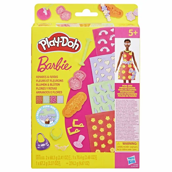 Пластилиновая игра Play-Doh Barbie FLowers & Florals Разноцветный