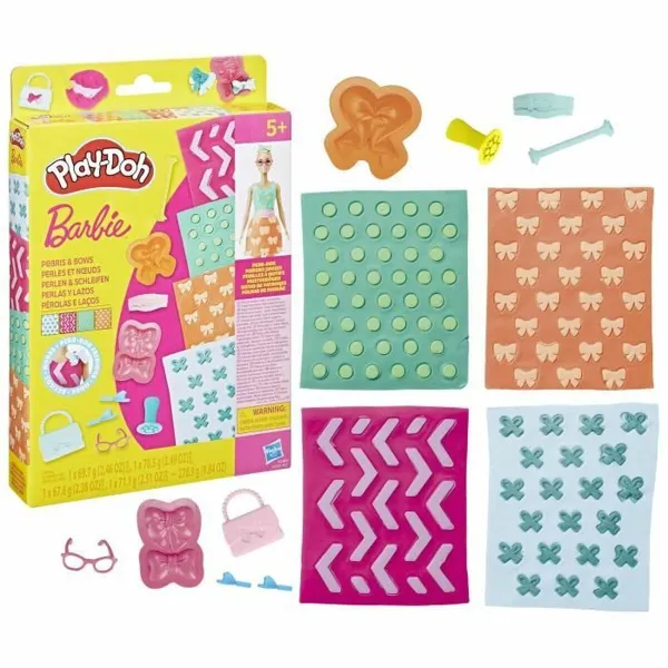 Пластилиновая игра Play-Doh BArbie Pearls & Bows Разноцветный