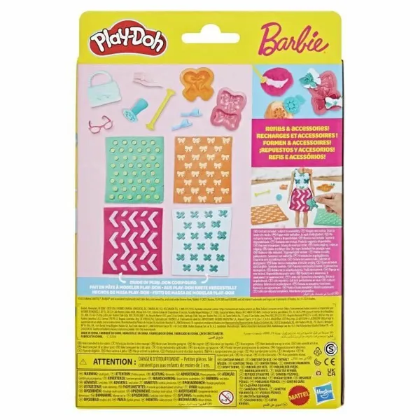 Пластилиновая игра Play-Doh BArbie Pearls & Bows Разноцветный