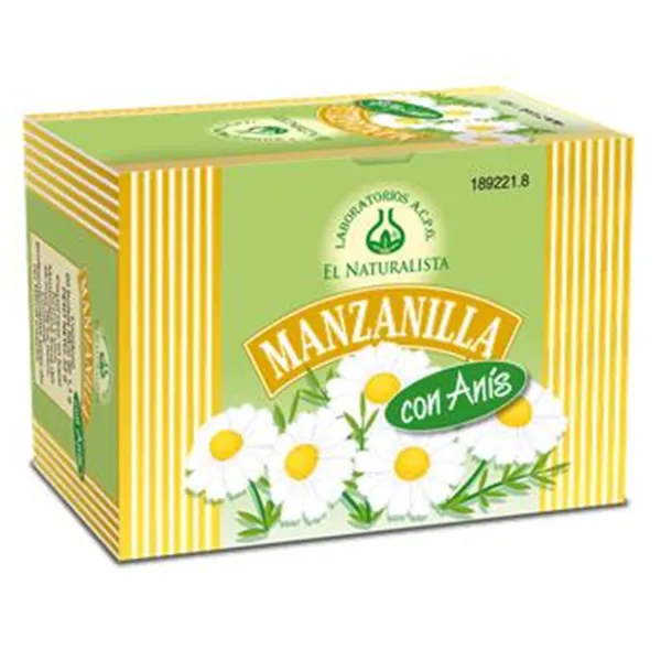 El Natural Manzanilla Con Anis 20 Bolsitas Infusion