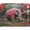 Palapeli Educa Elefante Florido 500 Kappaletta