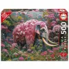 Palapeli Educa Elefante Florido 500 Kappaletta