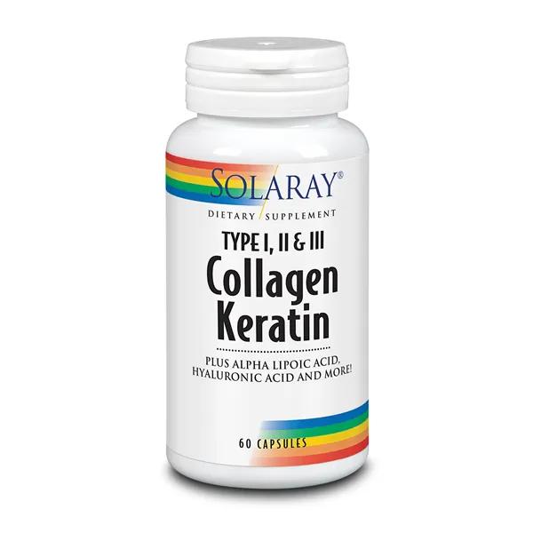 Solaray Collagen Keratin 60 Caps