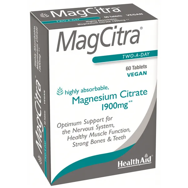 Health Aid Magcitra 1900 Mg 60 Comp