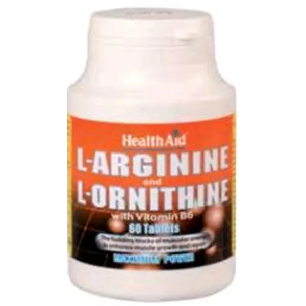 Health Aid L-Arginina-L-Ornitina 600 Mg-300 Mg 60 Comp