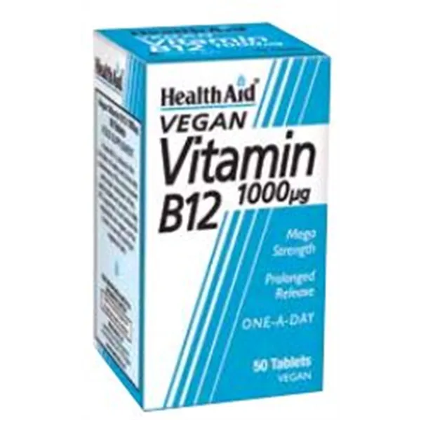 Health Aid Vitamina B12 1,000 Mg 50 Comp