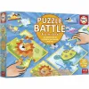 Puzle un domino komplekts Educa Battle Jr Animales 144 Daudzums
