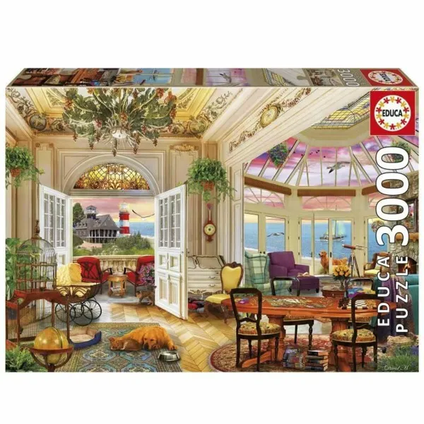 Dėlionė Educa Life in the Coast 3000 Dalys