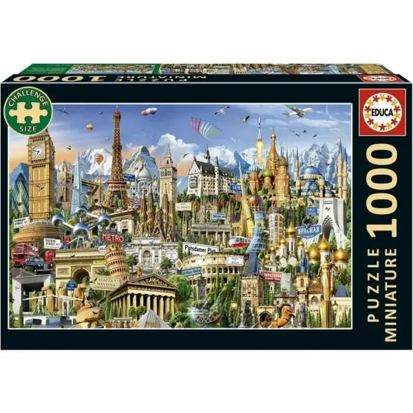 Palapeli Educa Europe Minature 1000 Kappaletta