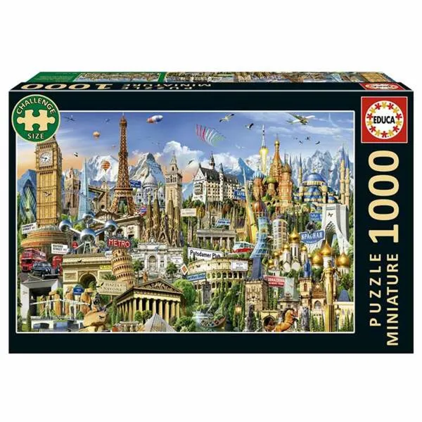 Palapeli Educa Europe Minature 1000 Kappaletta