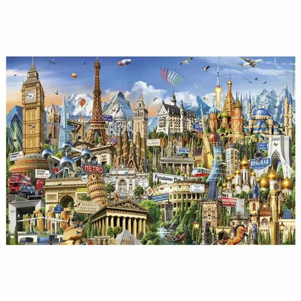 Palapeli Educa Europe Minature 1000 Kappaletta