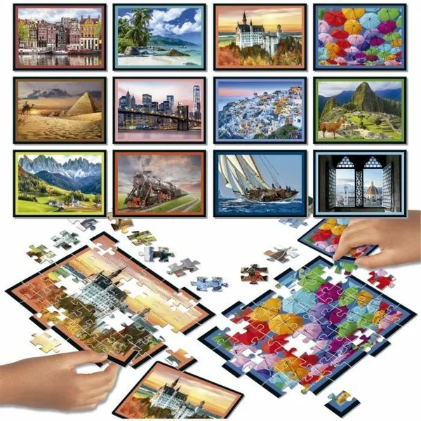 Puzle un domino komplekts Educa Battle Travel 42 Daudzums (12 gb.)