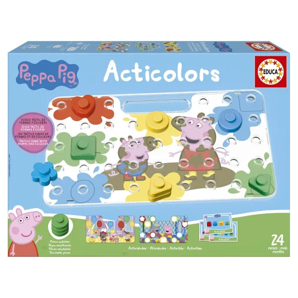 Hariv mäng kolm ühes Educa Peppa Pig
