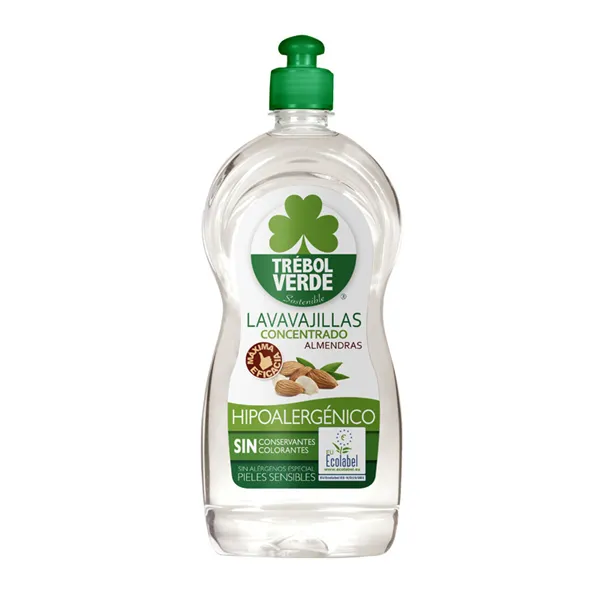 Trébol Verde Lavavajillas Almendras Ecologico 750ml