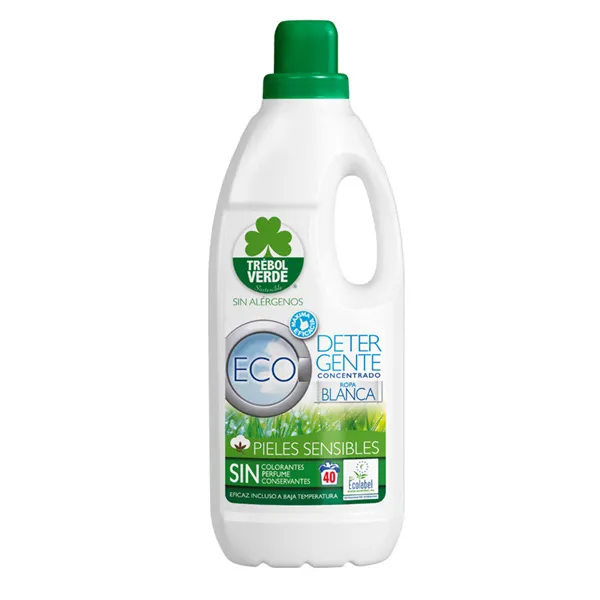 Trébol Verde Detergente Lavadora Ropa Blanca Ecologico 2l