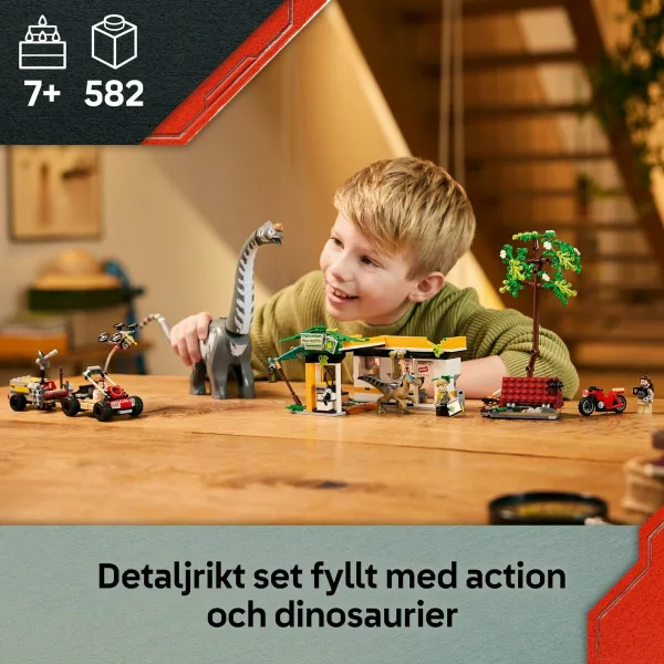 Celtniecības Komplekts Lego JURASSIC WORLD 76973 Raptor & Titanosaurus Tracking Mission