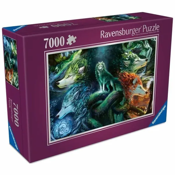 Puzle un domino komplekts Ravensburger WHISPERS OF THE FOREST 7000 Daudzums