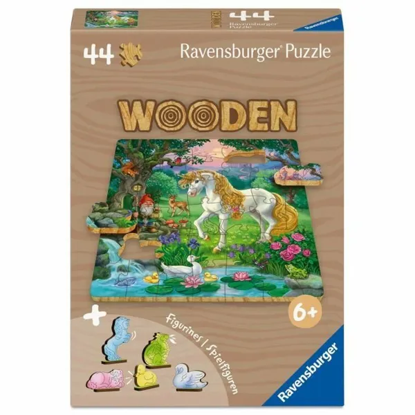 Puzle un domino komplekts Ravensburger Wooden 44 Daudzums