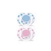 Philips Avent Decorated Soother Checkered 0-6m 2und