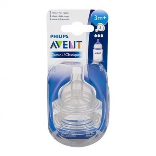 Philips Avent Classic Tetina Flujo Variable 3 Meses 2 Unidades Avent