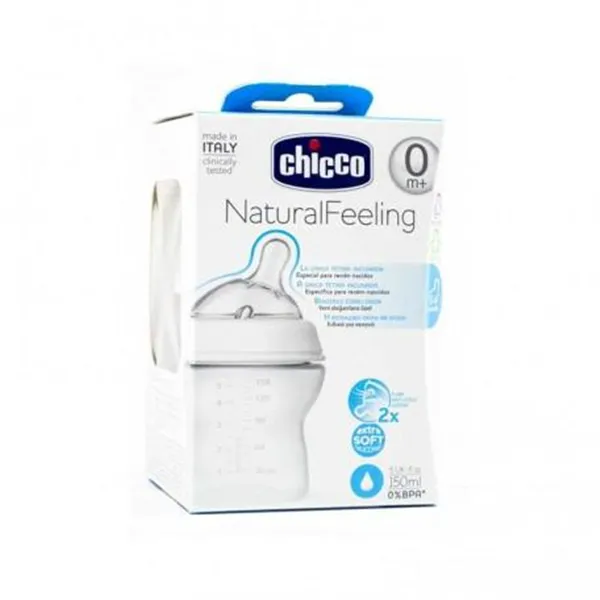 Chicco Bib Nat-Feel 0m Girl 150ml