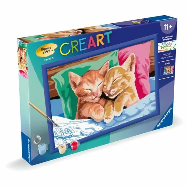 Maalaus numeroiden mukaan -sarja Ravensburger CReart Cats
