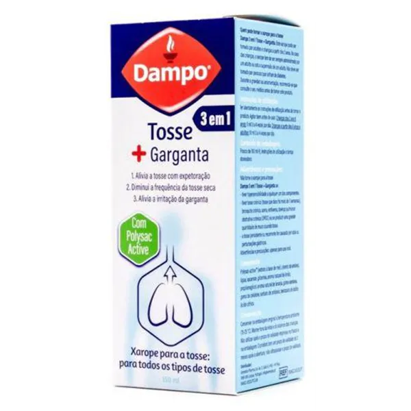 Dampo 3 In 1 Cough Throat Syrup 150ml