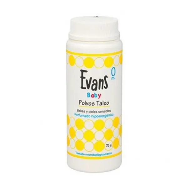 Evans Baby Polvos De Talco 75g