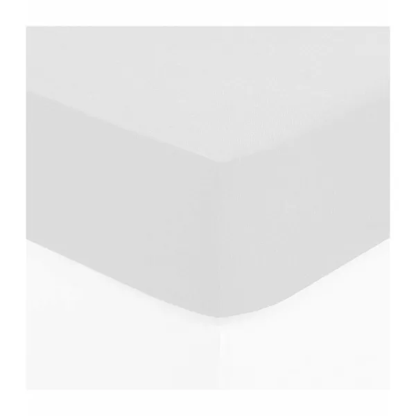Fitted bottom sheet Atmosphera White (140 x 190 cm)