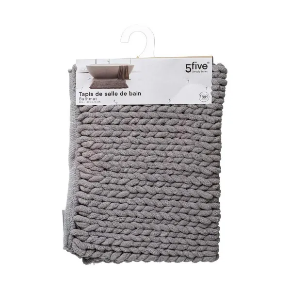Kylpymatto 5five Simply Smart Harmaa Polyesteri 50 x 75 cm