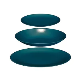 Tableware Secret de Gourmet Blue Ceramic 18 Pieces