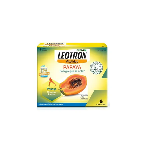 Angelini Leotron Vitalidad Sabor Papaya 14 Sobres