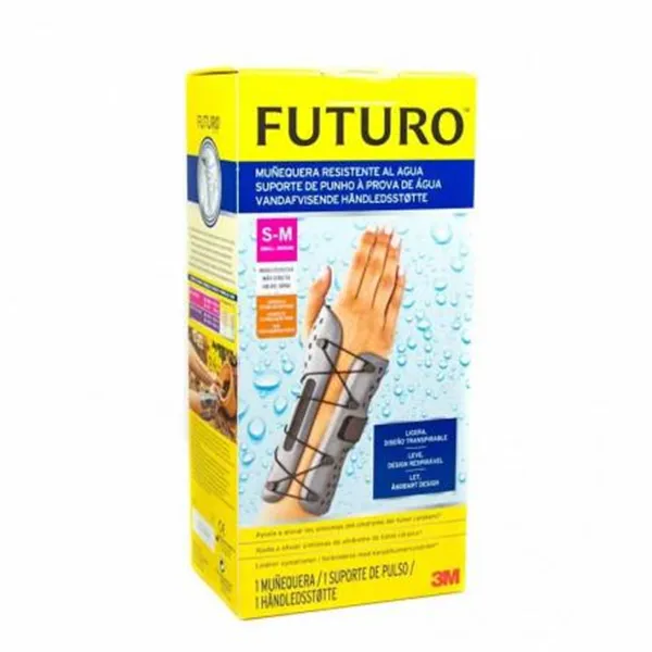 Muñequera Water Resistant Futuro Mano Derecha Talla S-M