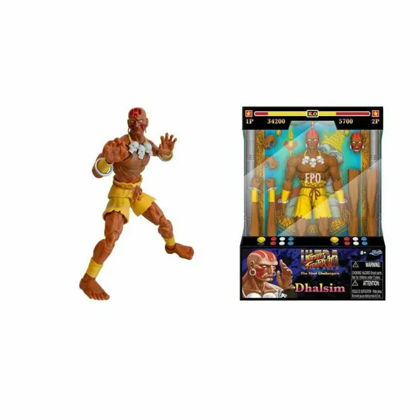 Съчленена Фигура Street Fighter Dhalsim 15 cm 16 x 8 x 21 cm