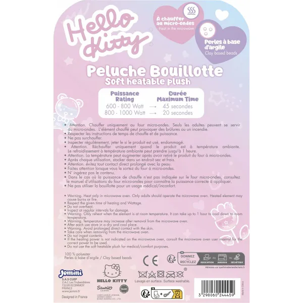 Pūkaina Rotaļlieta Jemini Hello Kitty Balts Rozā