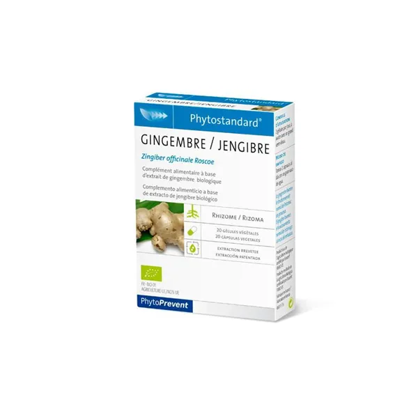 Pileje Phytoprevent Phytostandard Ginger 20 Glules