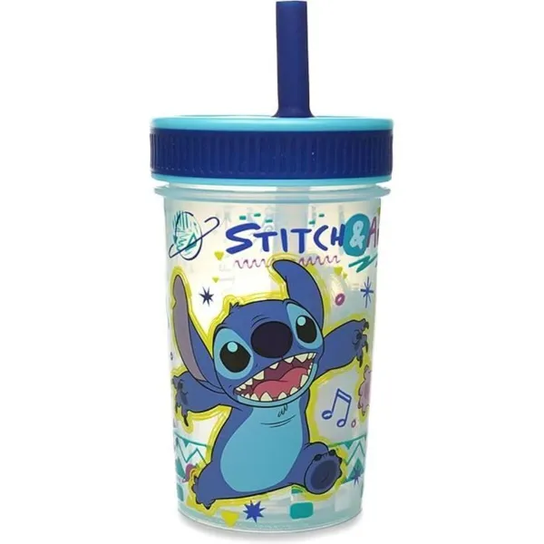 тренировочный стакан ThermoBaby LILO & STITCH 420 ml Синий