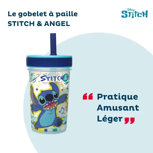 Joogitass Väikelapsele ThermoBaby LILO & STITCH 420 ml Sinine