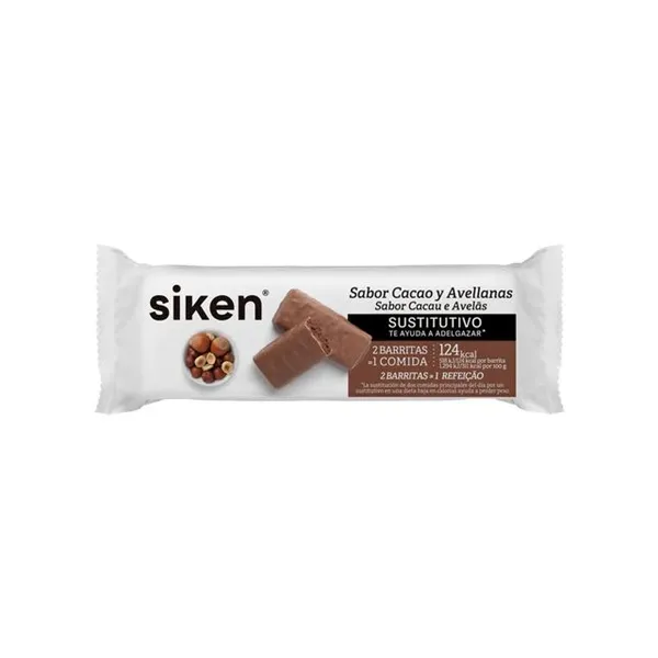 2x Siken Form Cocoa Bar Hazelnut 44g