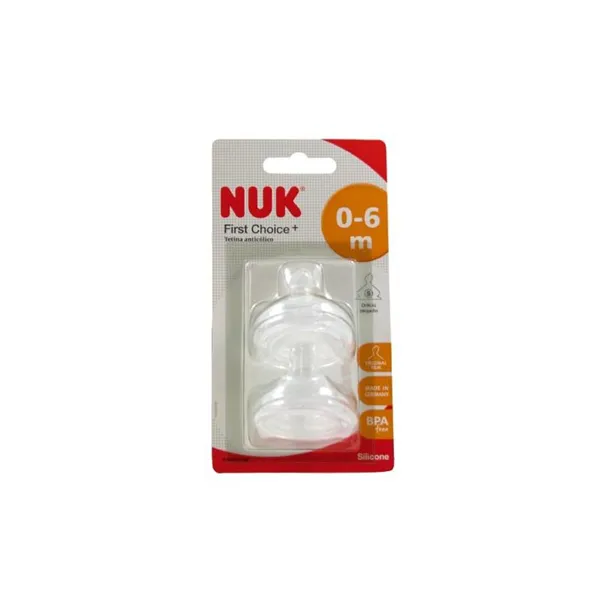 Nuk Fc Silicone Nipple T-1 Hole S 2uts