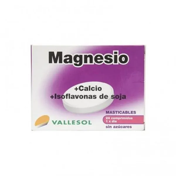 Vallesol Magnesium Calcium Isoflavones 24 Chewable Tablets