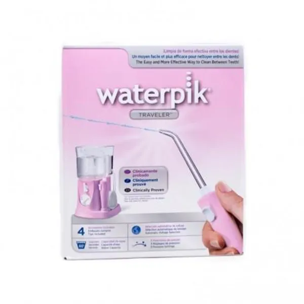 Waterpik™ Traveler Irrigador Bucal Eléctrico Rosa Wp-300