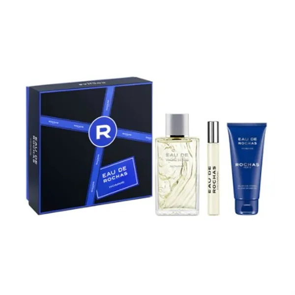 Rochas Homme Eau de Toilette Spray 100ml Set 3 Pieces